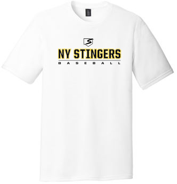 District Made Mens Perfect Tri Crew Tee (NY Stingers Logo)